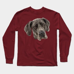 Blue Great Dane Long Sleeve T-Shirt